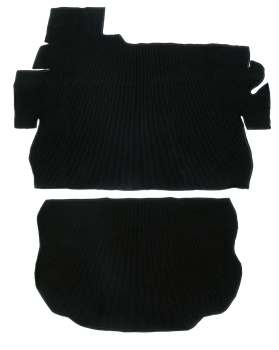 Teppichsatz Kofferaum Ribbed bouclé schwarz Teppich für VW Käfer 1303 Kofferaumteppich Kofferraum